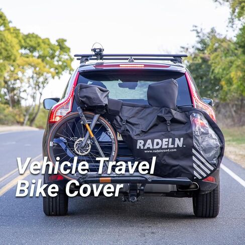 Waterproof Bike Cover, 600D Ripstop, for Highway Speeds, Ultimate Bike Cover, Minimalist Design, Covers Vulnerable Parts of Bike in Transit, Transport Cover for Bike On Rack in Saudi Arabia