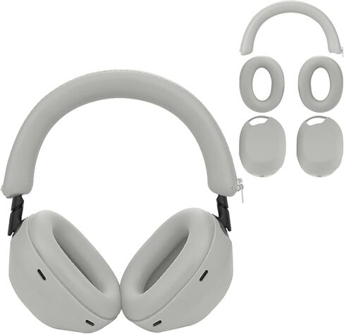 for Sony WH-1000XM6 Case Cover, 3 Sets Silicone Sweat Cover, KONXISA Eeadphones Protective Case for Sony WH-1000XM6 Earpad/Ear/Headband Covers Protector, Washable Sweatproof(Blue) in Kuwait