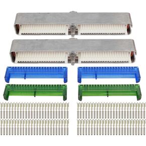 ICT Billet LS Gen 3 ECM Engine Computer Connector Kit Blue Green P59 PCM LS1 LM7 LQ4 L59 Components Compatible with Delphi 2003 and newer GM LS Gen 3 series engines with two 80-terminal WPECM30BG