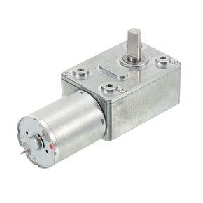 MECCANIXITY DC 6V 3.3RPM Turbo Worm Geared Motor 6mm D Shaft High Torque Gear Box Reduction Electric Motor