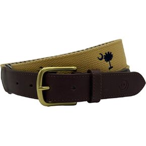 Charleston Belt Carolina Crescent Palmetto Canvas Web Belt Award Winning Design