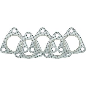 SHINTONES 5 PCS 2 inch 3-Bolt Exhaust Flange Gasket Turbo/Manifold/Header Down/Dump Pipe Flange, High Temperature Graphite for Headers, Catback, Axleback, MLSG High Temp Exhaust Gasket