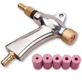 Magsoar Sandblaster Gun الهواء الرمال التفجير بندقية التفجير خزانة عدة أجزاء 5-8bar مع 5 فوهات السيراميك in Kuwait