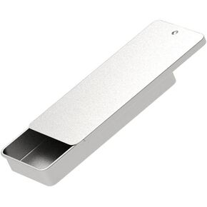 GANPUB Silver Empty Slide Top Rectangular Metal Tin Containers for Candies, Jewelry, Crafts, Pills, Lip Balm, Storage Kit(80x34x10mm) (AMX2X09PYFUS),Craft and Sewing Supplies Storage