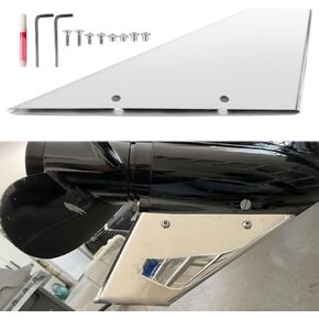 35-SS645 Marine-Grade Stainless Steel Skeg Guard Safe-Skeg Protector Fit for Suzuki 150-225 HP 2&4 Stroke, for Yamaha 115-350 HP 2&4 Stroke, for Mercury, Marine Engines Inboard Skeg Protection