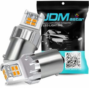 JDM ASTAR High Performance Super Bright 1:1 Design 3020 Chips 1156 1141 1073 7506 Amber LED Bulbs