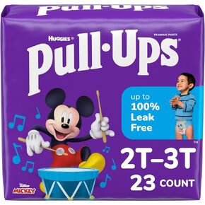 Pull-Ups Boys' Potty Training Pants, Size 2T-3T Training Underwear (16-34 lbs), 23 Count