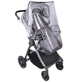 Belle Clear Stroller Rain Cover, Universal Travel Weather Shield