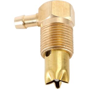 MAD HORNETS Fuel Check Valve Fuel Vent Roll Over Valve,Fuel Safety Valve1/2" NPTF Thread Male Mounting Threads,Fuel Gas Tank Rollover Safety Vent Valve Assembly 5/16 Hose Threads Only Apply to NPTF
