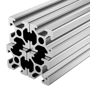 4pcs 600mm T Slot 2020 Aluminum Extrusion European Standard Anodized Linear Rail for 3D Printer Parts and CNC DIY Black(23.6inch)