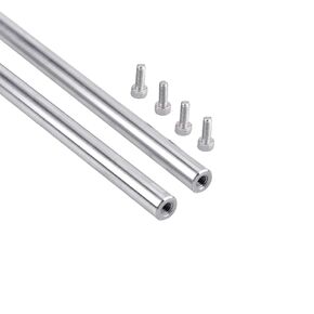 [2pcs/Pack] Linear Motion Rod Shaft Guide, 2PCS End Hollow Linear Steel Rods with Screws for 3D Printer and CNC Machine (Inner Hole Dia 3mm) (End Hollow Inner Hole Diameter: 3mm, 6 x 150mm)