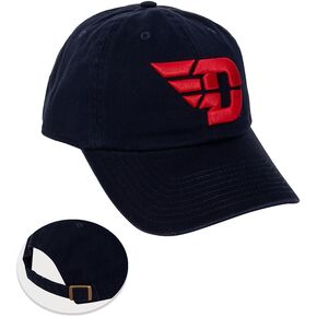 Desert Cactus University of Dayton Baseball Hat Flyers UD Brimmed Embroirderd Hats Cap Adjustable Cloth Strap Adult (Style A) Blue