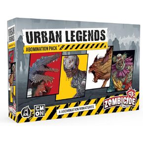 CMON Zombicide 2nd Edition Urban Legends ABOMINATIONS Pack - Face Your Worst Nightmares with Four Terrifying New Foes! Cooperative Strategy Game, Ages 14+, 1-6 Players, 1 Hour Playtime, Made
