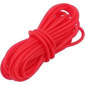 uxcell 2mm x 4mm Dia High Temp Resistant Silicone Tube Hose Rubber Pipe Red 5M Long