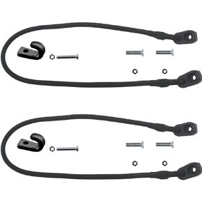 YYST D Ring Kayak Bungee Paddle Holder Kayak Paddle Keepers Kit 2/PK with J Hooks and Screws - No Paddle, No Kayaks