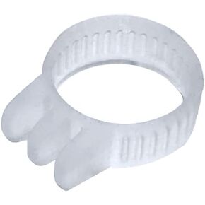 JelliRing - Silicone Fidget Ring, Silent Tactile Response; Reduce Nail Biting, Nose Picking, Hair Twirling, and Anxiety - Adults or Teens, Work/Home, Comfortable, Discrete (JelliRing, Clear, M)