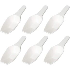 Labvida 12pcs 10tsp(50ml) of Measuring Scoops with Handle, 6.3 inch length(160mm), Ideal for Measuring Coffee, Pet Food, Grains, Protein Powder, LVJ003