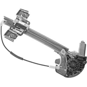 YHTAUTO Rear Power Window Regulator Driver Side with 2-Pin Motor Assembly for Buick Lesabre 2000-2005 Custom/Limited Sedan