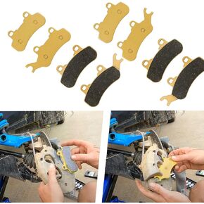 New Brake Pads Heavy Duty for Can-Am Maverick X3, X3 R, X3 RR, X3 Max, X3 Max R, X3 Max RR 2017 2018 2019 2020 2021 2022 2023 2024, Front + Rear Ceramic Heavy Duty Replacement Brake Pads Kit