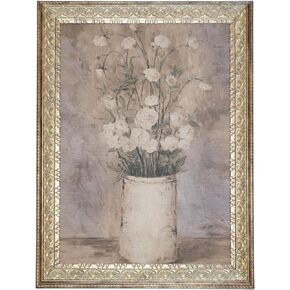 Petal Lane Antique Wall Decor - Framed Antique Decor - Make Your Own Gallery Wall Frame Set - Dark Academia Wall Decor - Canvas Wall Art with Vintage Frame (Autumn River)