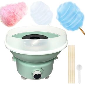 Cotton Candy Machine, Mini Cotton Candy Maker for Kids, Candy Maker for Christmas Gift, Home, Birthday Family Party, Includes 20 Cotton Candy Sticks & Sugar Scoop (Yellow) in Kuwait