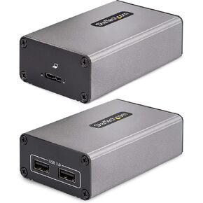 StarTech.com 2-Port USB 3.0 Extender Over OM3 Multimode Fiber - LC/LC - 2X 5Gbps USB-A Hub - 350m (1150ft) Range - Durable USB Fiber Optic Extender - Optical USB Extender (F35023-USB-EXTENDER)