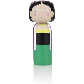 Lucie Kaas - Famous Artists Kokeshi Japanese Dolls - 5.7H Inches - Schima Superba Wood - Made in Denmark (Frida)