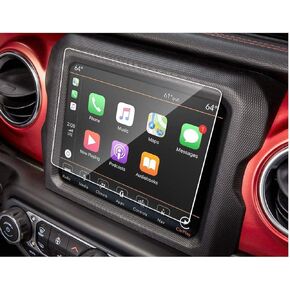 OYFA Tempered Glass Screen Protector Compatible With 2018 2019 2020 2021 Jeep Wrangler,Anti-Scratch,Shock-Resistant,HD Clear,Protecting Uconnect 8.4" Touch Screen. in Saudi Arabia