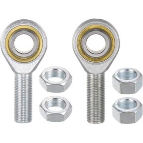 Kozelo POSB10 Rod End Bearing Set - [5/8" Bore, 5/8-18 UNF Thread] 2pcs of Left and Right Hand Male Rod End with Jam Nuts, 45# Carbon Steel