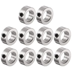 uxcell 10pcs Set Screw Collars 8.05mm Bore Shaft Collars, 13mm OD, 5mm Width, Landing Gear Stopper Wheel Collar