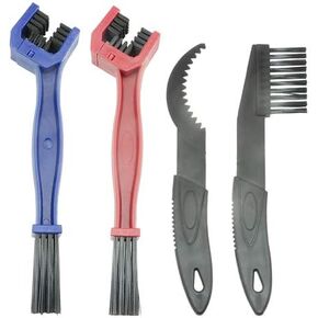 WMYCONGCONG 4 PCS Motorcycle Bike Chain Cleaning Tool Set Bike Chain Crankset Brush for Motorcycle MTB Mountain Road Bike