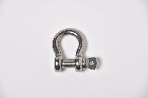 HI-GEAR 316 الفولاذ المقاوم للصدأ 8 مم تكبل القوس البحري، دبوس لولبي على شكل حرف D Clevis عالي التحمل، حد حمل العمل 1300 رطل، الرفع والتزوير والانتعاش، قطر 5/16 بوصة، حزمة من 8 in Kuwait
