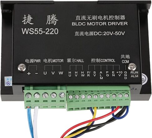 3 Phase BLDC Motor Controller with Cable WS55-220 DC 48V 500W CNC Brushless Spindle Motor Driver Controller for Small Equipment in Saudi Arabia