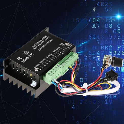3 Phase BLDC Motor Controller with Cable WS55-220 DC 48V 500W CNC Brushless Spindle Motor Driver Controller for Small Equipment in Saudi Arabia