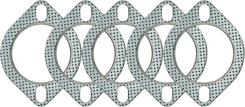 SHINTONES 5 قطع 2.75 بوصة 2-مسمار حشية عادم توربو/مشعب/رأس لأسفل/شفة أنبوب تفريغ، جرافيت بدرجة حرارة عالية للرؤوس، Catback، Axleback، MLSG حشية عادم عالية الحرارة (عرض 70 مم) in Kuwait