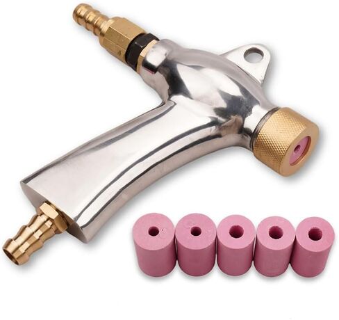 Magsoar Sandblaster Gun الهواء الرمال التفجير بندقية التفجير خزانة عدة أجزاء 5-8bar مع 5 فوهات السيراميك in Kuwait