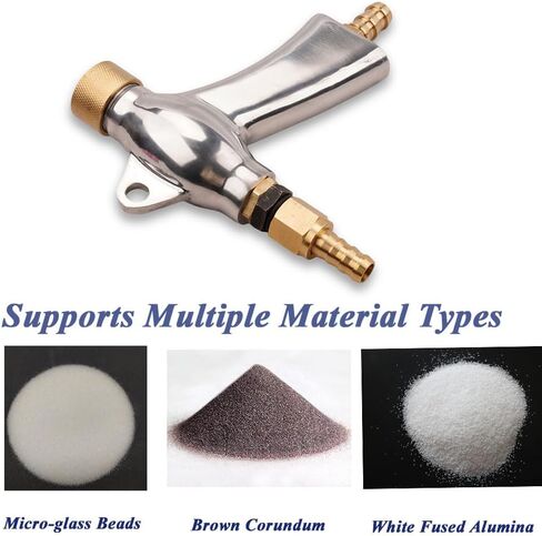 Magsoar Sandblaster Gun الهواء الرمال التفجير بندقية التفجير خزانة عدة أجزاء 5-8bar مع 5 فوهات السيراميك in Kuwait