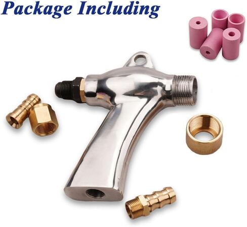 Magsoar Sandblaster Gun الهواء الرمال التفجير بندقية التفجير خزانة عدة أجزاء 5-8bar مع 5 فوهات السيراميك in Kuwait