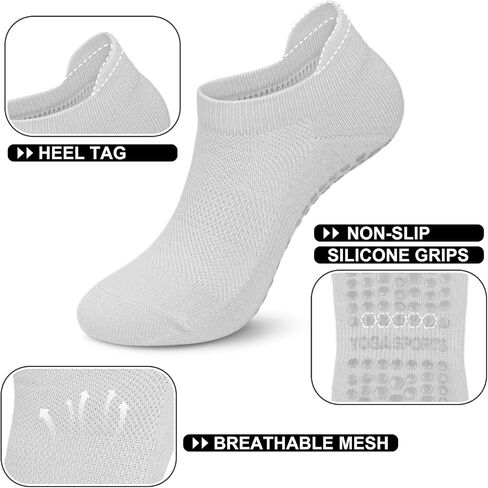 Diu Life Pilates Yoga Socks with Grips for Women,Non-slip Socks for Ballet Barefoot,Workout,Hospital,grip,Athletic Socks in Saudi Arabia