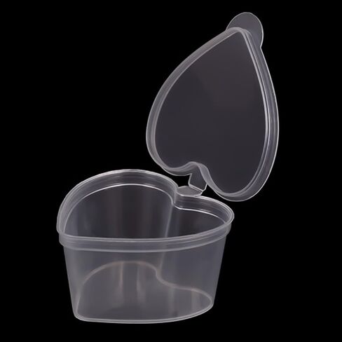 [100 Sets - 1 1/2 oz.] Plastic Disposable Portion Cups with Leak-Proof Lids, Souffle Cups, Jello Cups, Small Condiment Containers, Shot Cups, Dipping Sauce Cup, Salad Dressing Container, Cylinder in Saudi Arabia