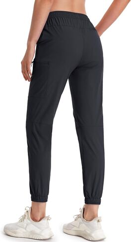 MAGCOMSEN Women's Hiking Cargo Joggers Pants Water Resistant Lightweight Pockets Quick Dry Athletic Travel Camping Pants in Saudi Arabia