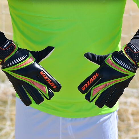 Vizari Junior Match Glove - Professional Soccer Goalkeeper Goalie Gloves for Kids and Adults - Superior Grip, Durable Design, Secure Fit in Saudi Arabia