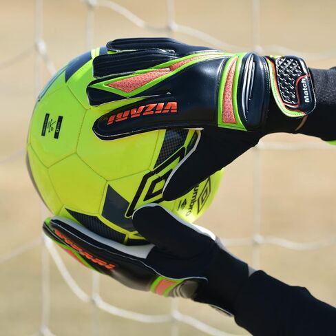 Vizari Junior Match Glove - Professional Soccer Goalkeeper Goalie Gloves for Kids and Adults - Superior Grip, Durable Design, Secure Fit in Saudi Arabia
