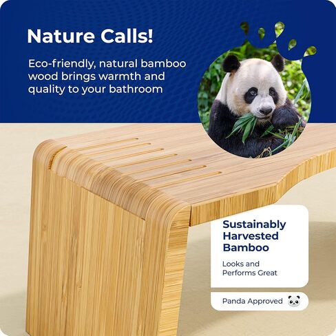 Squatty Potty Oslo Folding Bamboo Toilet Stool – 7 Inches, Collapsible Bathroom Stool & Mayfair 1888SLOW 000 NextStep2 Toilet Seat with Built-in Potty Training Seat, Slow-Close in Saudi Arabia