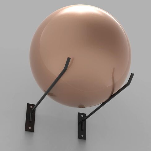 Sfcddtlg 15.3 بوصة حامل كرة اليوجا - حامل كرة يوجا معدني مثبت على الحائط - حامل كرة تمرين لليوجا كرة السلة كرة الاستقرار الكرة الطائرة in Kuwait