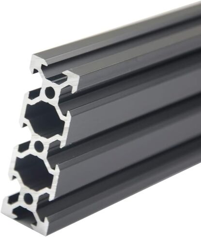 Iverntech 1PC 300mm 2060 V النوع الأوروبي القياسي المؤكسد الألومنيوم الأسود السكك الحديدية الخطية للطابعة ثلاثية الأبعاد وآلة النقش بالليزر CNC DIY in Kuwait