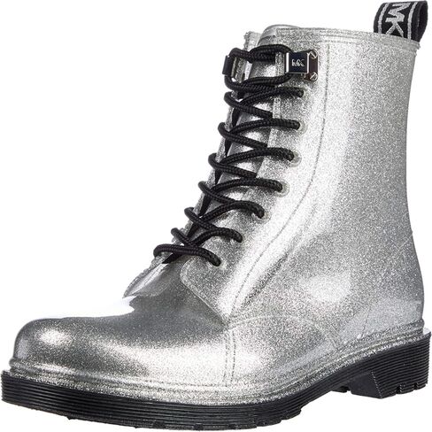 Michael Kors Tavie Rain Bootie Silver 6 M in Saudi Arabia