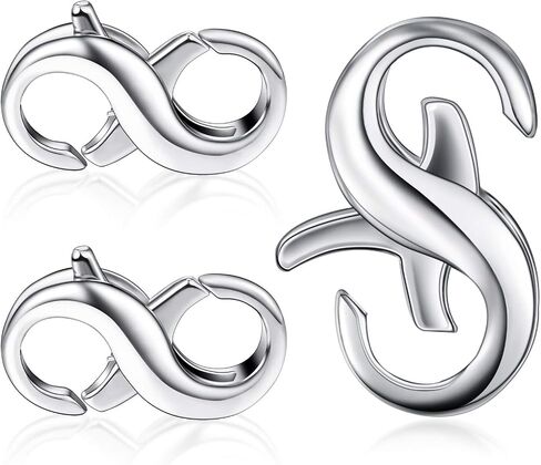 Hicarer 3 Pieces Double Lobster Clasp Double Claw Connector Necklace Bracelet Extension Clasp for DIY Women Jewelry Making Repair Kit(0.51 x 0.24 Inch,Golden) in Saudi Arabia
