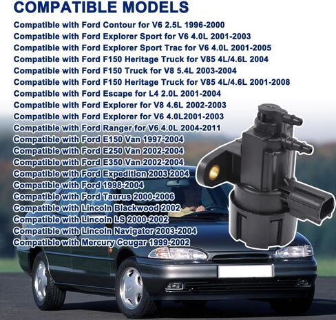 صمام الملف اللولبي الفراغي ATNVIDSG EGR VS63 F57Z9J459C F63Z9J459AA متوافق مع Ford Contour F150 E150 E250 E350 Escape Expedition in Kuwait