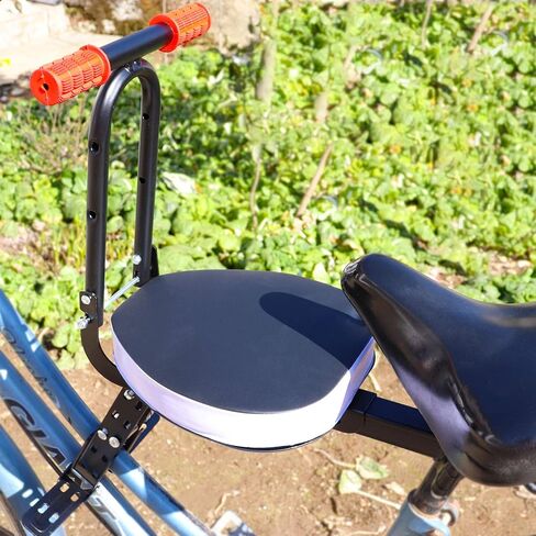 مقعد دراجة للأطفال مثبت على الأمام من Together-life، حامل دراجات للأطفال خفيف الوزن وقابل للطي مع درابزين ودواسة للدراجات الجبلية والدراجات الهجينة ودراجات اللياقة البدنية in Kuwait